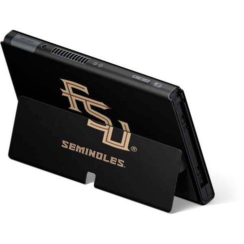 Florida State FSU Seminoles Black Nintendo Switch OLED (2021) Skin